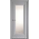 Двери Престиж Новый Стиль серая пастель (Premium) стекло с рисунком р2 + молдинг