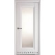 Двери Престиж Новый Стиль белый матовый (Premium) стекло с рисунком Р2