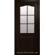 Двери Классик Новый Стиль каштан (ПВХ DeLuxe) с матовым стеклом