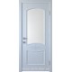 Двері Донна Новий Стиль білий (ПВХ) скло з малюнком Р1