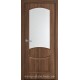 Двери Донна Новый Стиль золотая ольха (ПВХ DeLuxe) стекло с рисунком Р1