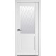 Двери Эпика Новый Стиль белый матовый (Premium) стекло с рисунком Р2
