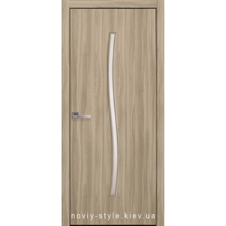 Двері Гармонія Новий Стиль сандал (екошпон) з матовим склом