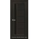 Двері Грета Новий Стиль венге new (ПВХ DeLuxe) з чорним склом