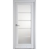 Двери Муза Новый Стиль белый матовый (Premium) с матовым стеклом