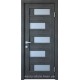 Двери Пиана Новый Стиль grey new (ПВХ DeLuxe) с матовым стеклом