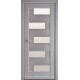 Двери Пиана Новый Стиль серая пастель (Premium) с матовым стеклом