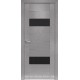 Двері Женева Новий Стиль X-хром (Orni-X) з чорним склом