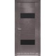 Двері Женева Новий Стиль X-мокко (Orni-X) з чорним склом