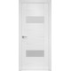 Двери Женева Новый Стиль X-белый (Orni-X) с матовым стеклом
