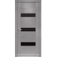 Двери Вена Новый Стиль X-хром (Orni-X) с черным стеклом