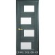 Двери Сиена Новый Стиль grey new (ПВХ DeLuxe) с матовым стеклом