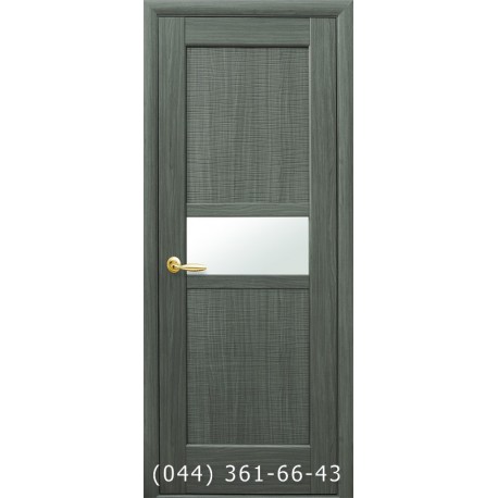 Двери Рифма Новый Стиль grey new (ПВХ DeLuxe) с матовым стеклом