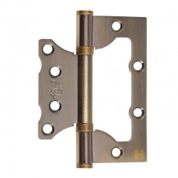 Дверні петлі Gavroche GR PLAT 100x62x2,0 мм, B2 AB (стара бронза)