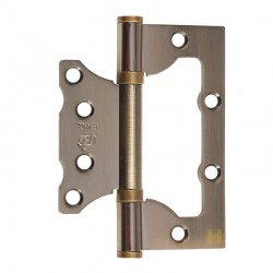 Дверні петлі Gavroche GR PLAT 100x75x2,5 мм, B2 AB (стара бронза)