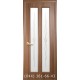 Двери Стелла Новый Стиль золотая ольха (ПВХ DeLuxe) стекло с рисунком Р2