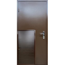 Входная дверь Металл/ДСП Коричневая коричневый (RAL 8017) / венге магия Редфорт уличные
