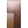 Входная дверь Осень Металл/МДФ медный антик / дуб бронзовый ПВХ-02 Редфорт уличные