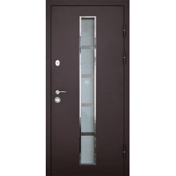 Двері вхідні Artiz СТ-101 (RAL 8019) RAL 8019/дуб бронзовий