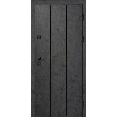 Двері вхідні Artiz КС-11 бетон антрацит/бетон сніговий