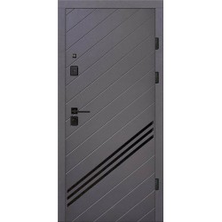 Двери входные Artiz КС-25 антрацит/шагрень белая