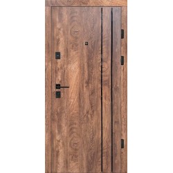 Двери входные Artiz КС-28 спил дерева коньячный