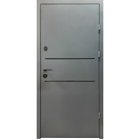 Двері вхідні City Light 2 RAL 7016 текстура/венге модена RAL 7016