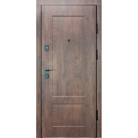 Двері вхідні City Max 4 спил дерева кінцевий/білий супермат