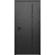 Двери входные City Pro 2 RAL 9005 муар/белый супермат