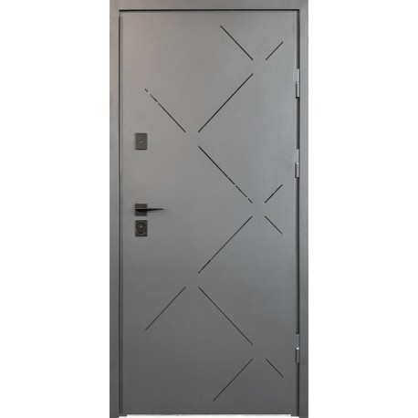 Двери входные City Pro 3 RAL 7016 текстура/бетон антрацит