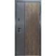 Двери входные City Lux 1 лампре дуб вулканический + антрацит/ПВХ-05