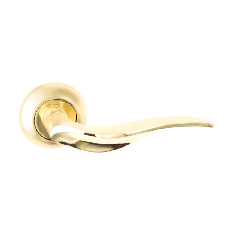 Ручки дверні Safita R14H 011 SG/GP (матове золото/золото)