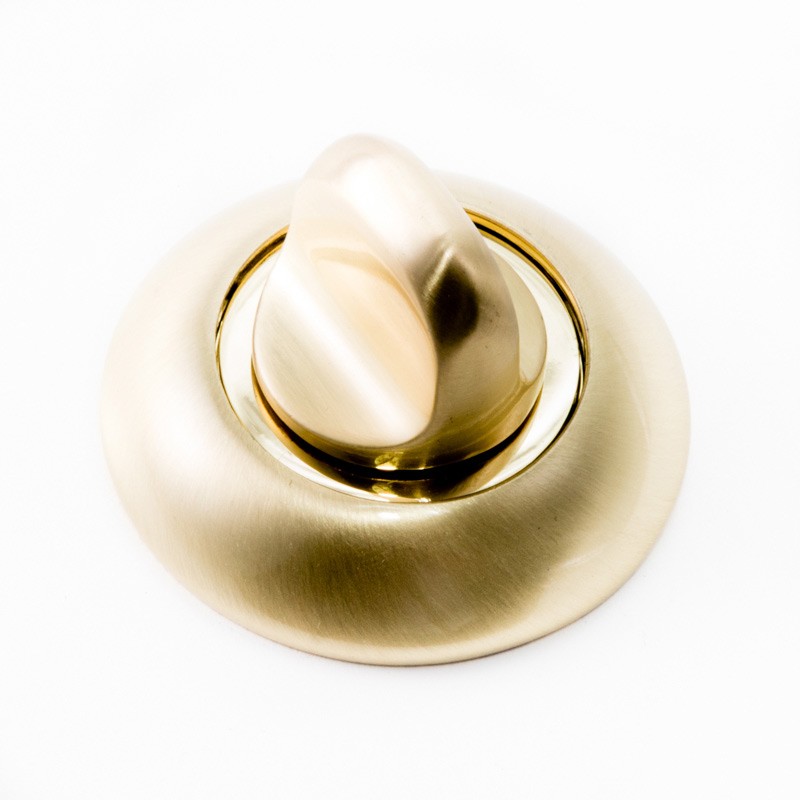 Накладка-поворотник Safita WC R14 SG/GP (матовое золото/золото)