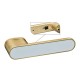 Ручки дверные Gavroche GRCLICK Cl-O1 GoldSB/White (сатиновое золото/белый)
