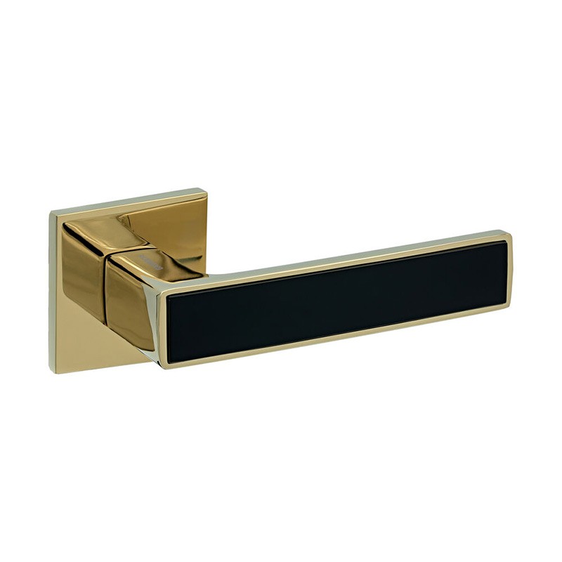 Ручки дверные Gavroche NIKEL Ni-Z26 GoldPVD/Black (золото/черный)