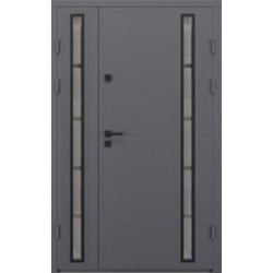 Двері вхідні Artiz СТ-101 1200 мм RAL 8019/дуб бронзовий