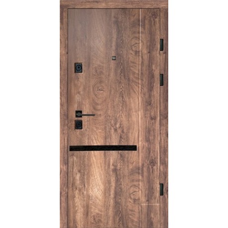 Двери входные Artiz БТ-46 спил коньячный/норд антискрейч