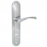 Ручки для металевих дверей 85-112 key (для замка 252RL) CP (полірований хром)