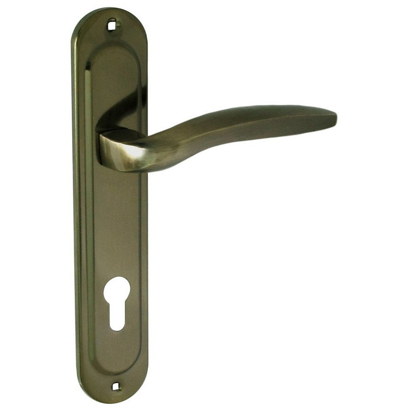 Ручки на планці A-85/40-012 (квадрат 130 мм) AB (стара бронза)