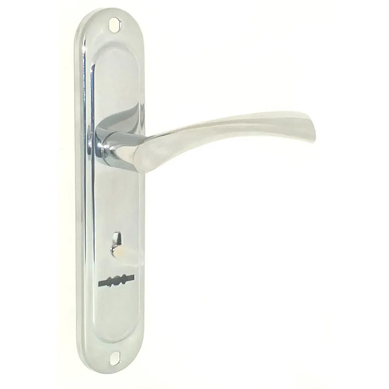 Ручки для металевих дверей F-77-012 CP (полірований хром)