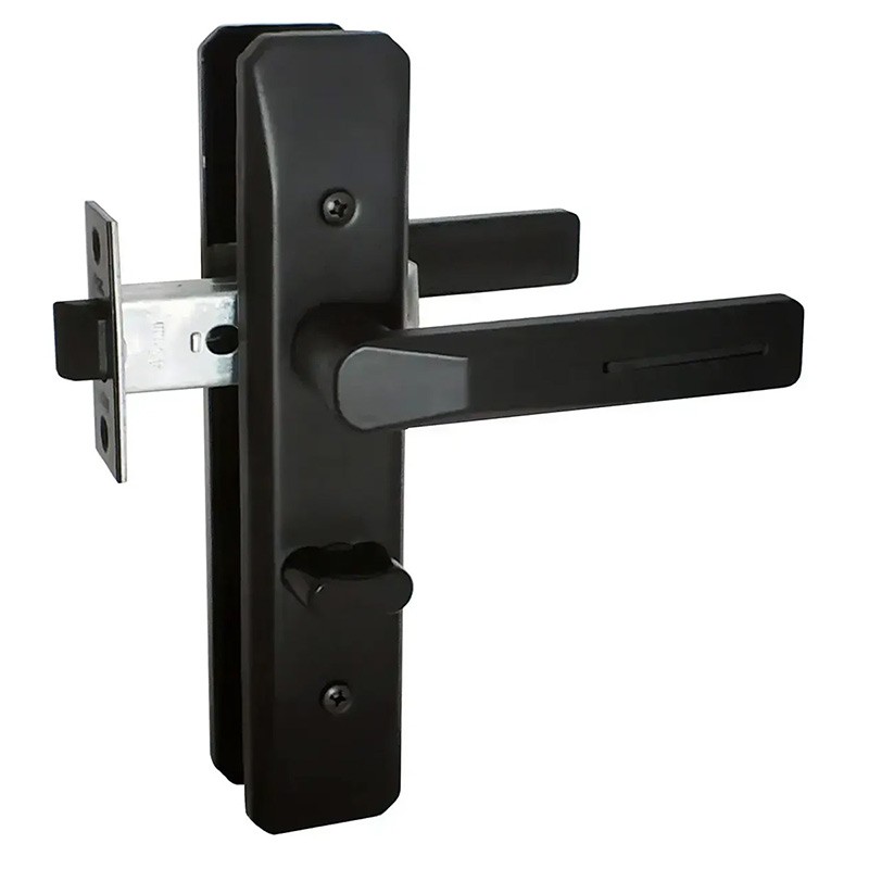 Ручки на планці А-50-45 з механізмом 100PVC BLACK (чорний)