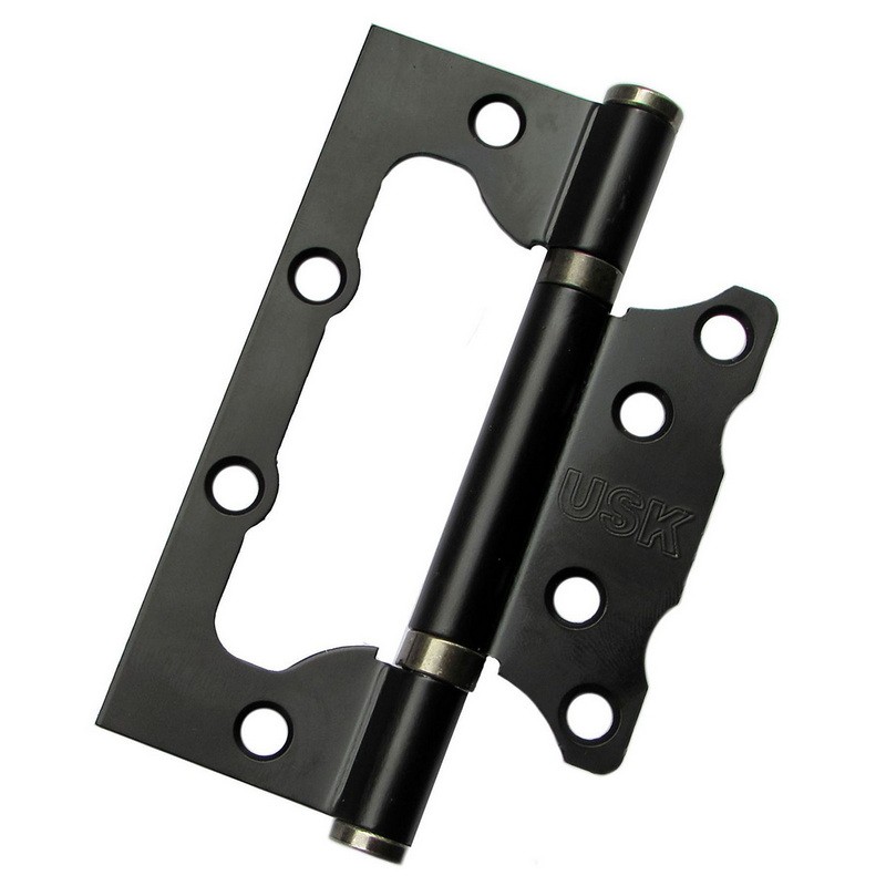 Петли дверные накладные USK 100*75*2.5-2BB 38 мм BLACK (черный)