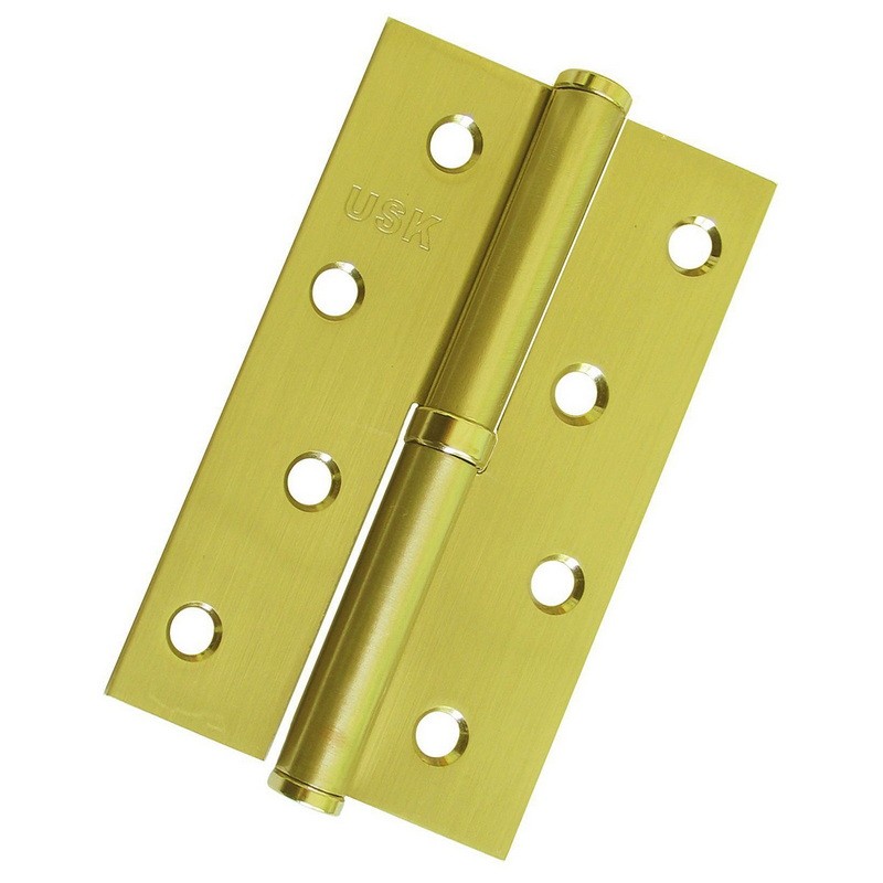 Петли дверные разъемные USK 4*3*2.5-1BB L/R PB (полированная латунь)