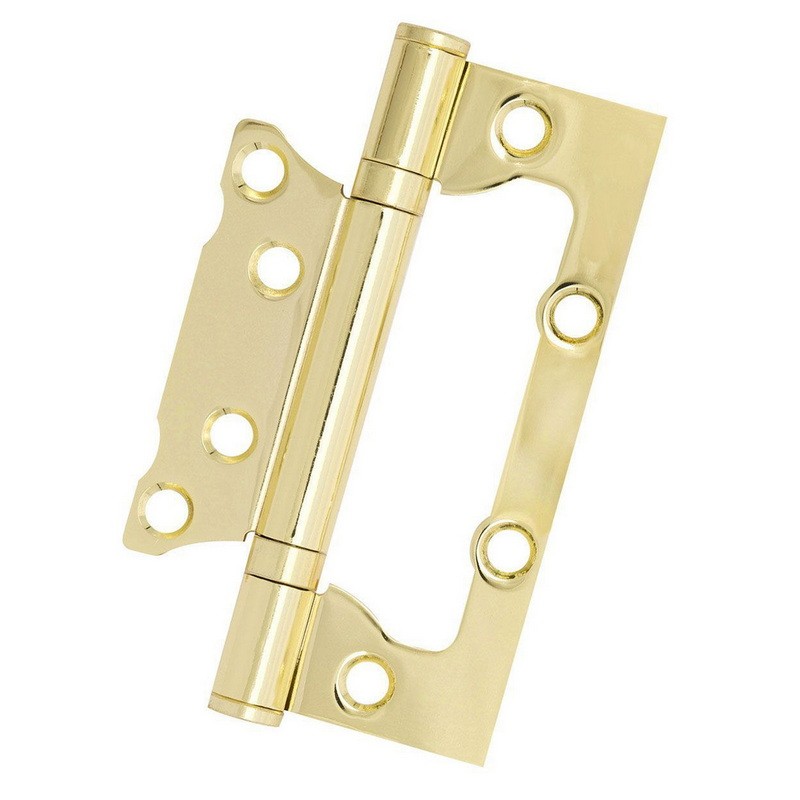 Петли дверные накладные Fortezi 100*63*2-2BB 33 мм PB (полированная латунь)