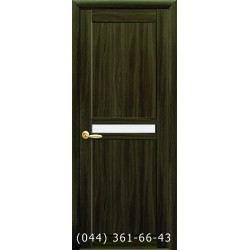 Двері Неона Новий Стиль кедр (екошпон) з матовим склом