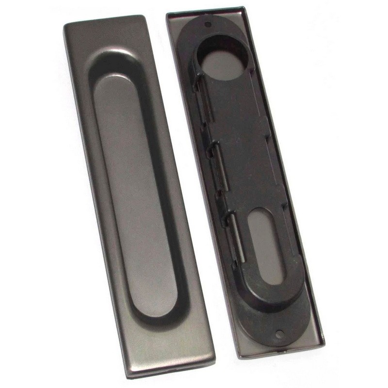 Ручки для раздвижной двери без замка I-077 MBN (графит)