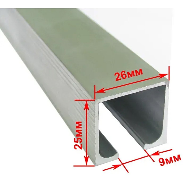 Профиль раздвижной системы EKF 120100-02 анодированный 2 м