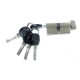 Цилиндр замка USK B-70 (35*35) k/thumb перфорированый ключ BN (шлифованный никель)