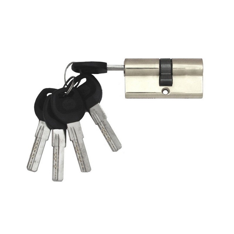 Цилиндр замка USK ZC-70 (35*35) k/k перфорированый ключ NP (полированный никель)