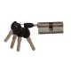 Цилиндр замка USK ZC-70 (40*30) k/k перфорированый ключ NP (полированный никель)